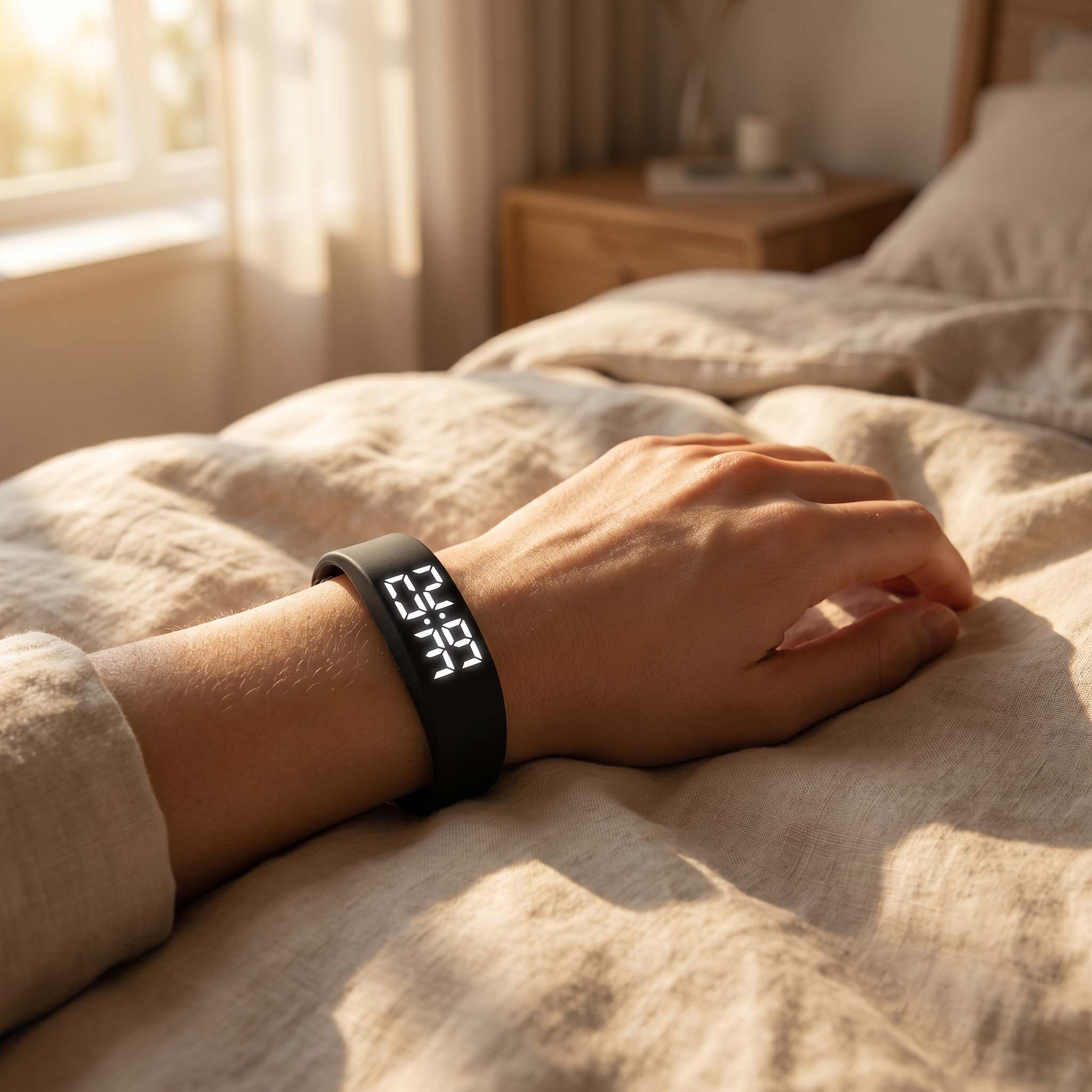 Wakelle bracelet worn on wrist